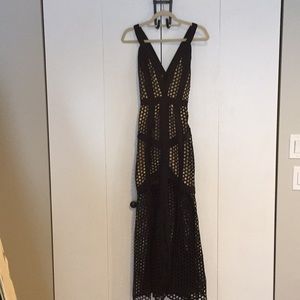 Unique Black & Nude Dress